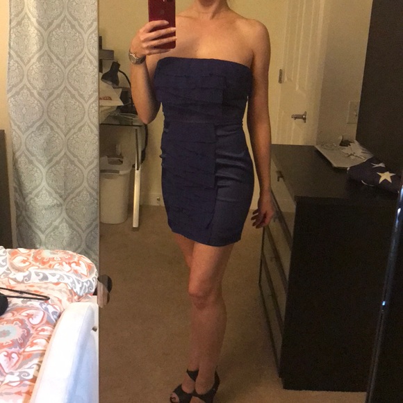 Arden B Strapless Dress - Picture 1 of 5